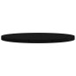 vidaXL Piano Tavolo Rotondo Nero Ø90x3 cm in Legno Massello di Pino