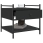 vidaXL Tavolino da Salotto Nero 50x50x50 cm in Legno Multistrato