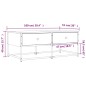 vidaXL Tavolino da Salotto Grigio Sonoma 100x51x40cm Legno Multistrato