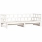 vidaXL Divano Letto con Letto Estraibile Bianco 80x200cm Massello Pino vidaXL Divano Letto con Letto Estraibile Bianco 80x200cm Massello Pino