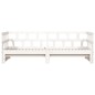 vidaXL Divano Letto con Letto Estraibile Bianco 80x200cm Massello Pino vidaXL Divano Letto con Letto Estraibile Bianco 80x200cm Massello Pino