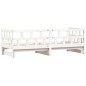 vidaXL Divano Letto con Letto Estraibile Bianco 80x200cm Massello Pino vidaXL Divano Letto con Letto Estraibile Bianco 80x200cm Massello Pino