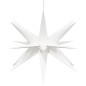 vidaXL Illuminazioni Stella Moravia con LED 3pz Pieghevoli Bianco 43cm