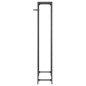 vidaXL Portavini da 27 Bottiglie Nero 34x18x100cm in Ferro Battuto