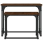 vidaXL Tavolini Impilabili 2 pz Rovere Marrone in Legno Multistrato vidaXL Tavolini Impilabili 2 pz Rovere Marrone in Legno Multistrato