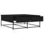 vidaXL Tavolino da Salotto Nero 100x99x40 cm in Legno Multistrato