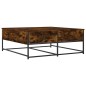 vidaXL Tavolino da Salotto Rovere Fumo 100x99x40 cm Legno Multistrato