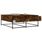 vidaXL Tavolino da Salotto Rovere Fumo 100x99x40 cm Legno Multistrato