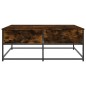 vidaXL Tavolino da Salotto Rovere Fumo 100x99x40 cm Legno Multistrato