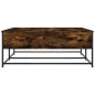 vidaXL Tavolino da Salotto Rovere Fumo 100x99x40 cm Legno Multistrato