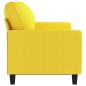 vidaXL Divano a 3 Posti Giallo Chiaro 180 cm in Tessuto