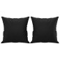 vidaXL Set di Divani 2 pz con Cuscini Nero in Similpelle vidaXL Set di Divani 2 pz con Cuscini Nero in Similpelle
