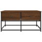vidaXL Tavolino da Salotto Rovere Marrone 80x80x40cm Legno Multistrato