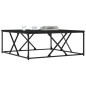 vidaXL Tavolino da Salotto Nero 100x100x40 cm in Legno Multistrato
