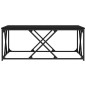 vidaXL Tavolino da Salotto Nero 100x100x40 cm in Legno Multistrato
