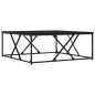 vidaXL Tavolino da Salotto Nero 100x100x40 cm in Legno Multistrato