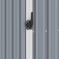 vidaXL Capanno per Legna Grigio 245x98x159 cm in Acciaio Zincato