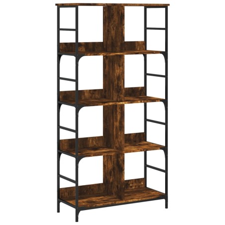 vidaXL Libreria Rovere Fumo 78,5x33x153 cm in Legno Multistrato