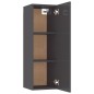 Mobile TV Grigio Lucido 30,5x30x90 cm in Truciolato Mobile TV Grigio Lucido 30,5x30x90 cm in Truciolato