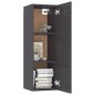 Mobile TV Grigio Lucido 30,5x30x90 cm in Truciolato Mobile TV Grigio Lucido 30,5x30x90 cm in Truciolato