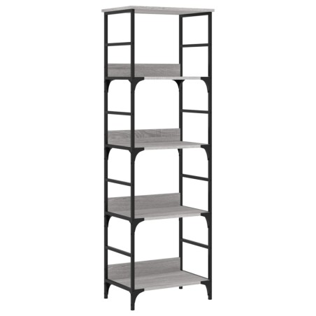 vidaXL Libreria Grigio Sonoma 50x33x153 cm in Legno Multistrato