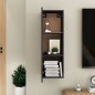 Mobile TV Grigio Lucido 30,5x30x90 cm in Truciolato Mobile TV Grigio Lucido 30,5x30x90 cm in Truciolato