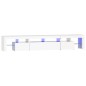 vidaXL Mobile Porta TV con Luci LED Bianco Lucido 230x36,5x40 cm vidaXL Mobile Porta TV con Luci LED Bianco Lucido 230x36,5x40 cm