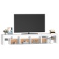 vidaXL Mobile Porta TV con Luci LED Bianco Lucido 230x36,5x40 cm vidaXL Mobile Porta TV con Luci LED Bianco Lucido 230x36,5x40 cm