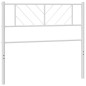 vidaXL Testiera in Metallo Bianco 100 cm vidaXL Testiera in Metallo Bianco 100 cm