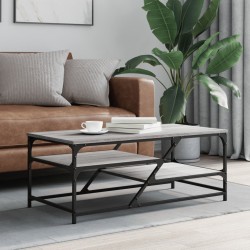 vidaXL Tavolino da Salotto Grigio Sonoma 100x49x40cm Legno Multistrato