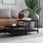 vidaXL Tavolino da Salotto Nero 100x50,5x45 cm in Legno Multistrato