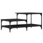 vidaXL Tavolino da Salotto Nero 100x50,5x45 cm in Legno Multistrato