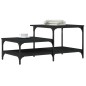 vidaXL Tavolino da Salotto Nero 100x50,5x45 cm in Legno Multistrato