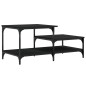 vidaXL Tavolino da Salotto Nero 100x50,5x45 cm in Legno Multistrato