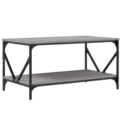 vidaXL Tavolino da Salotto Grigio Sonoma 90x50x45 cm Legno Multistrato