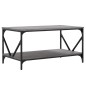 vidaXL Tavolino da Salotto Grigio Sonoma 90x50x45 cm Legno Multistrato