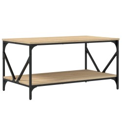 vidaXL Tavolino da Salotto Rovere Sonoma 90x50x45 cm Legno Multistrato