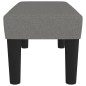 Panca Grigio Scuro 70x30x30 cm in Tessuto