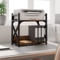 vidaXL Supporto Stampante 2 Livelli Rovere Fumo 40x20x40cm Multistrato vidaXL Supporto Stampante 2 Livelli Rovere Fumo 40x20x40cm Multistrato
