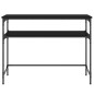 vidaXL Tavolino Consolle Nero 100x35,5x75 cm in Legno Multistrato