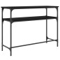 vidaXL Tavolino Consolle Nero 100x35,5x75 cm in Legno Multistrato