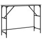 vidaXL Tavolo Consolle Grigio Sonoma 100x32x75 cm in Legno Multistrato vidaXL Tavolo Consolle Grigio Sonoma 100x32x75 cm in Legno Multistrato