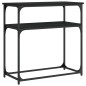 vidaXL Tavolino Consolle Nero 75x35,5x75 cm in Legno Multistrato vidaXL Tavolino Consolle Nero 75x35,5x75 cm in Legno Multistrato