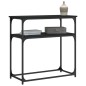 vidaXL Tavolino Consolle Nero 75x35,5x75 cm in Legno Multistrato vidaXL Tavolino Consolle Nero 75x35,5x75 cm in Legno Multistrato
