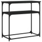 vidaXL Tavolino Consolle Nero 75x35,5x75 cm in Legno Multistrato vidaXL Tavolino Consolle Nero 75x35,5x75 cm in Legno Multistrato