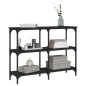 vidaXL Tavolino Consolle Nero 100x29x75 cm in Legno Multistrato vidaXL Tavolino Consolle Nero 100x29x75 cm in Legno Multistrato