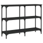 vidaXL Tavolino Consolle Nero 100x29x75 cm in Legno Multistrato vidaXL Tavolino Consolle Nero 100x29x75 cm in Legno Multistrato