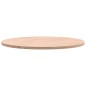 vidaXL Piano per Tavolo Ø50x1,5 cm Rotondo in Legno Massello di Faggio