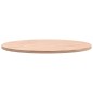 vidaXL Piano per Tavolo Ø50x1,5 cm Rotondo in Legno Massello di Faggio