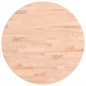 vidaXL Piano per Tavolo Ø50x4 cm Rotondo in Legno Massello di Faggio vidaXL Piano per Tavolo Ø50x4 cm Rotondo in Legno Massello di Faggio